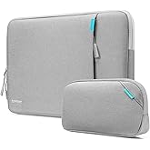 tomtoc 360 Protective Laptop Sleeve Set for 15-inch MacBook Air M4/A3241 2025, M3/A3114 M2/A2941, 15-inch MacBook Pro A1990 A1707, Dell XPS 15 Plus, Water-Resistant Laptop Case with Accessory Pouch