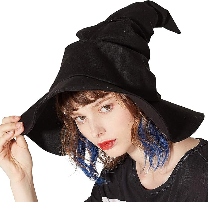 Amazon Ankorock アンコロック ハット メンズ ハット レディース ウィッチハット 黒 帽子 ブラック 変形 耳カバー イヤーマフ 通販