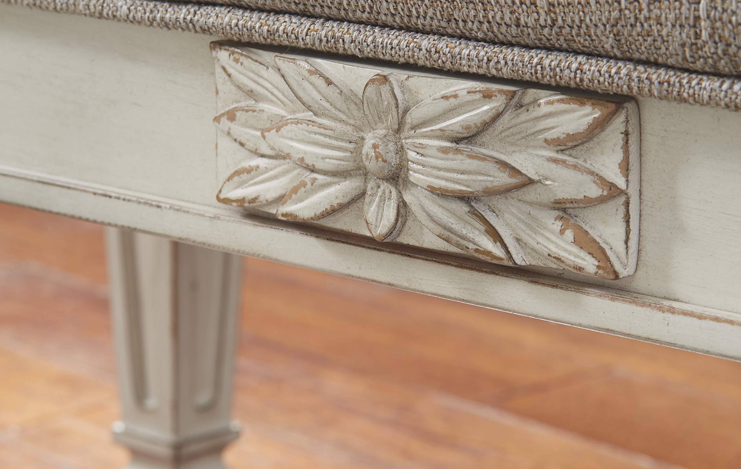 Signature Design by Ashley - Realyn Accent Bench - Traditional - Light Beige