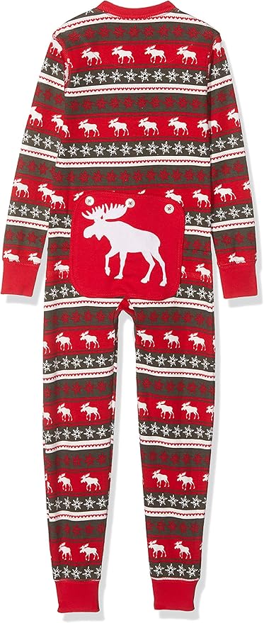 Hatley Unisex Kinder Fair Isle Bear /& Moose Family Union Suits Strampelanzug