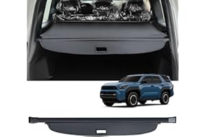 AUXKO Retractable Cargo Cover for Toyota 4Runner 2025, Trunk Cargo Cover Luggage Security Shade Cover for 2025 Toyota 4Runner Shielding Shade Anti-Peeping Luggage Privacy Screen, Carbon Fiber