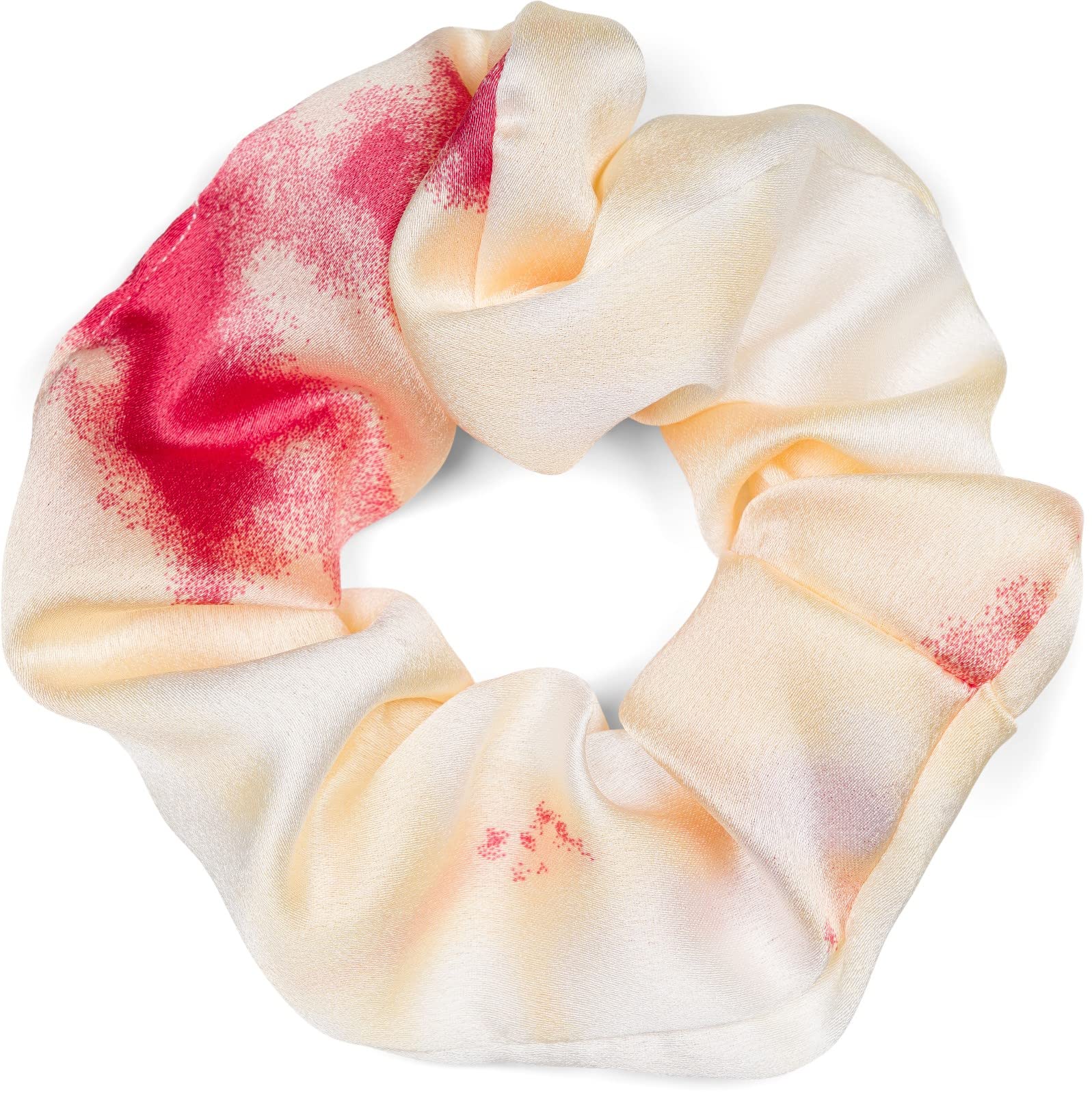 styleBREAKER Ladies XXL hair tie with colourful batik gradient pattern, elastic, scrunchie retro style, braid 04027041, Colour:Red-Yellow