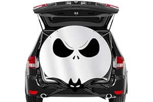 AGINC BERRY AgincBerry Halloween Cartoon Skull Trunk or Treat Car Decoration Jack and Sally Theme Party Decoration Halloween Car Archway Garage Banners Outdoor party Decoration