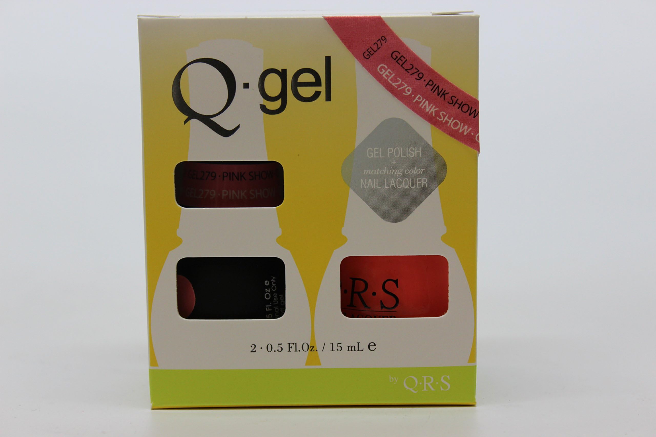 QRS- Nail Lacquer and Q-Gel Duo- Pink Show - S279 +G279-. 5oz Each