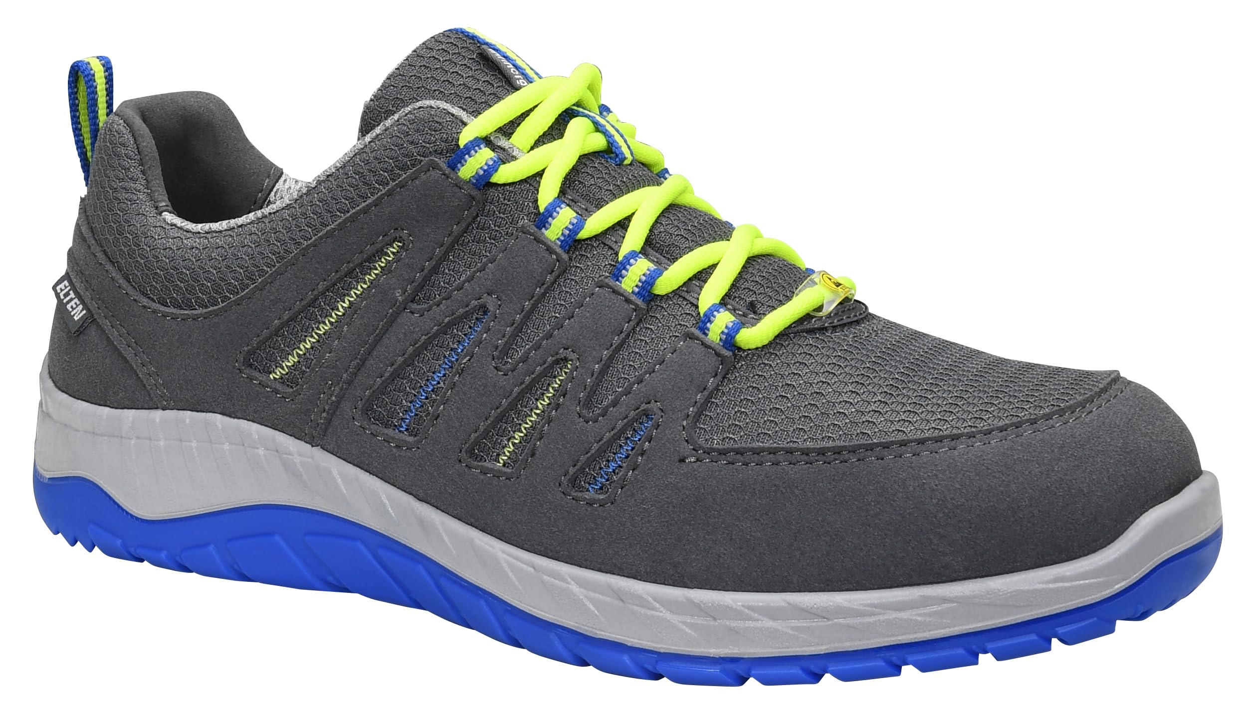 ELTEN Maddox Grey-Blue Low ESD S1p, Unisex Adults’ Safety Shoes, Grey (Grau 3), 6.5 UK (40 EU)