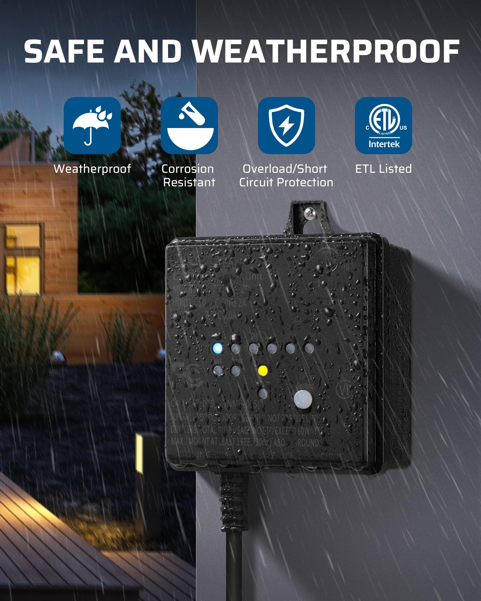 DEWENWILS 200W Smart Low Voltage Landscape Lighting Transformer HOSL04C2 $54.79 DEWENWILS 200W Smart Low Voltage Landscape Lighting Transformer HOSL04C2 $54.79