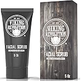 Viking Revolution Microdermabrasion Face Scrub for Men - 1 Pack | Deep Cleansing Facial Exfoliator - Removes Blackheads, Acne &amp; Ingrown Hairs - Ideal for Pre-Shave Prep - For Men