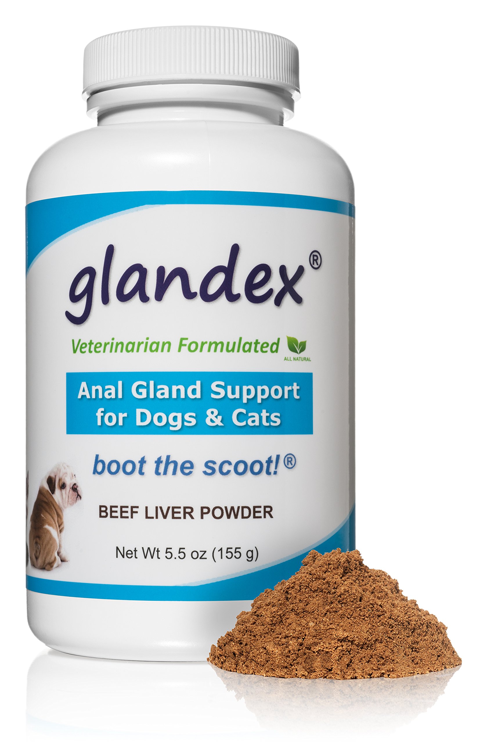 Glandex Powder 5.5 oz, Anal Gland Fiber Probiotic Digestive Supplement