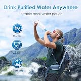Waterdrop Water Filter Straw 0.1 Micron Gravity Bag Set Blue Emergency Hiking view 6