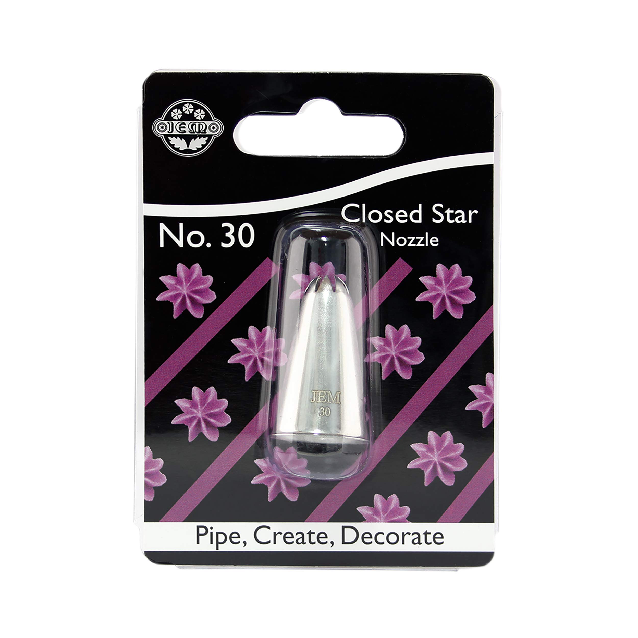 PME Closed Star Piping Nozzle #30 Carded