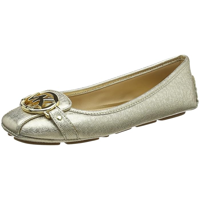 michael kors gold moccasins