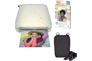 HP Sprocket Select Portable Instant Photo Printer for Android and iOS Devices (Eclipse) Zink Paper Bundle
