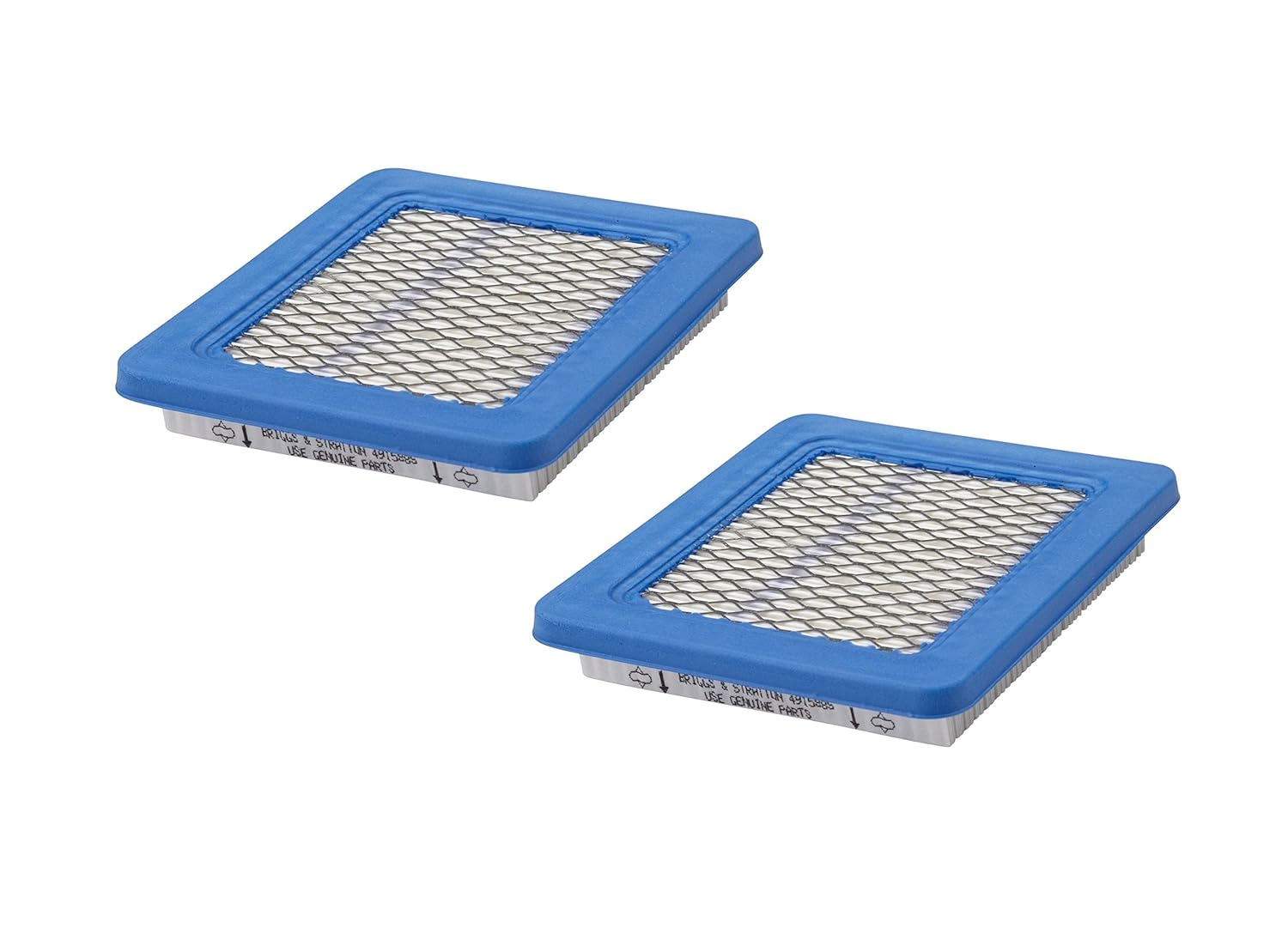 Amazon.com: Briggs & Stratton 491588S Flat Air Filter Cartridge (2 Pack):  Garden & Outdoor