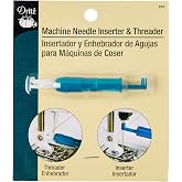 Dritz 253 Machine Needle Inserter &amp; Threader for Sewing, Blue | Ideal for Specialty Threads, Needle Threader Reduces Eye Strain, Threads Needle Quickly