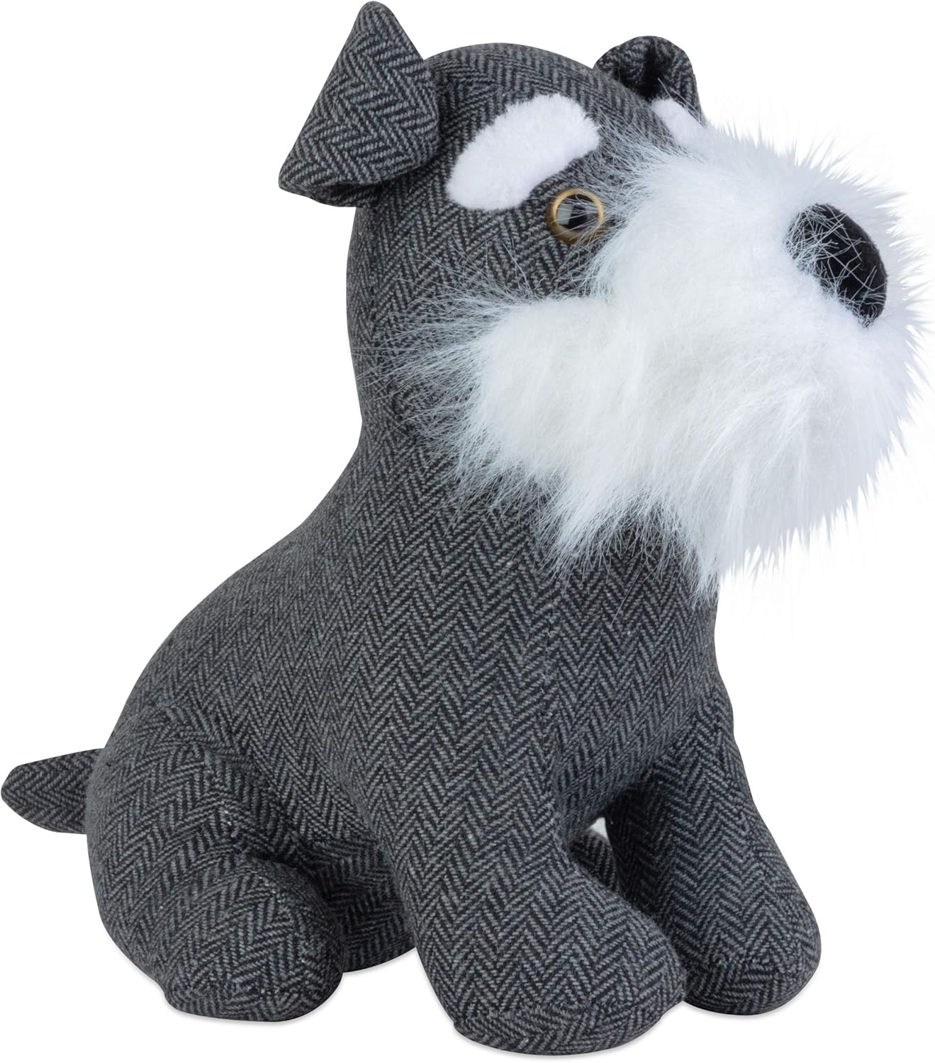iN Home Novelty Animal Door Stop, Quirky Heavy Filled Door Stop for Home Office (Schnauzer Dog), Dog (V2) Design