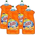 Ajax Triple-Action Dishwashing Liquid, 52 Oz, Orange (Pack of 4)