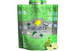 Lt. Blender's Margarita in a Bag - Margarita Mix - Each Bag Makes 1/2 Gallon of Frozen Margaritas – Non-GMO Cocktail Mix - No Blender Needed – Add Liquor, Wine or as a Mocktail (Pack of 3)