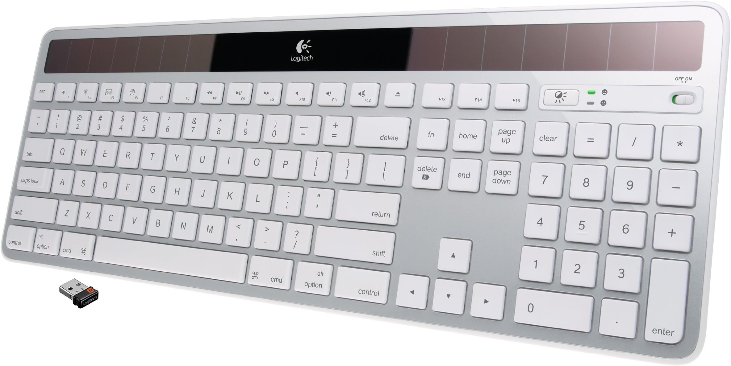 Logitech Wireless Solar Keyboard K750 for Mac - Silver (Certified Refurbished)