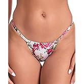 Satini Women's Tanga Bikini Briefs Satin Panties
