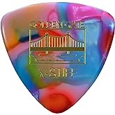 Golden Gate MP-107 Deluxe Flat Pick - Large Triangle - Colorful Clown Confetti - X-Stiff