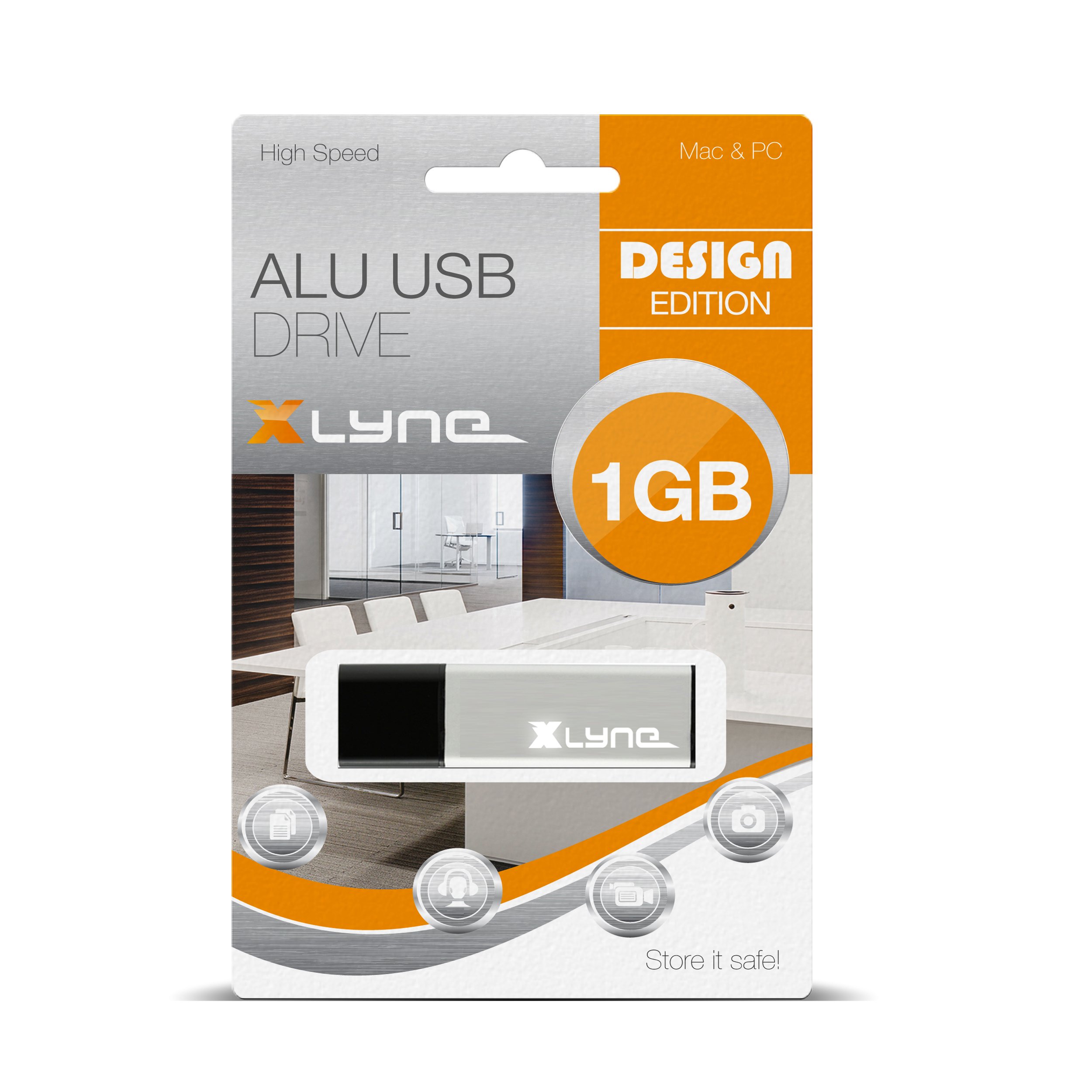 USB-Stick 1GB Xlyne 2.0 USB ALU