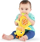 Bright Starts Snuggle & Teethe Plush Teether Toy Elephant or Giraffe view 5