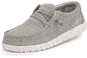Hey Dude Men's Wally Sox Onyx Multiple Colors | Men’s Shoes | Men's Lace Up Loafers | Comfortable & Light-Weight
