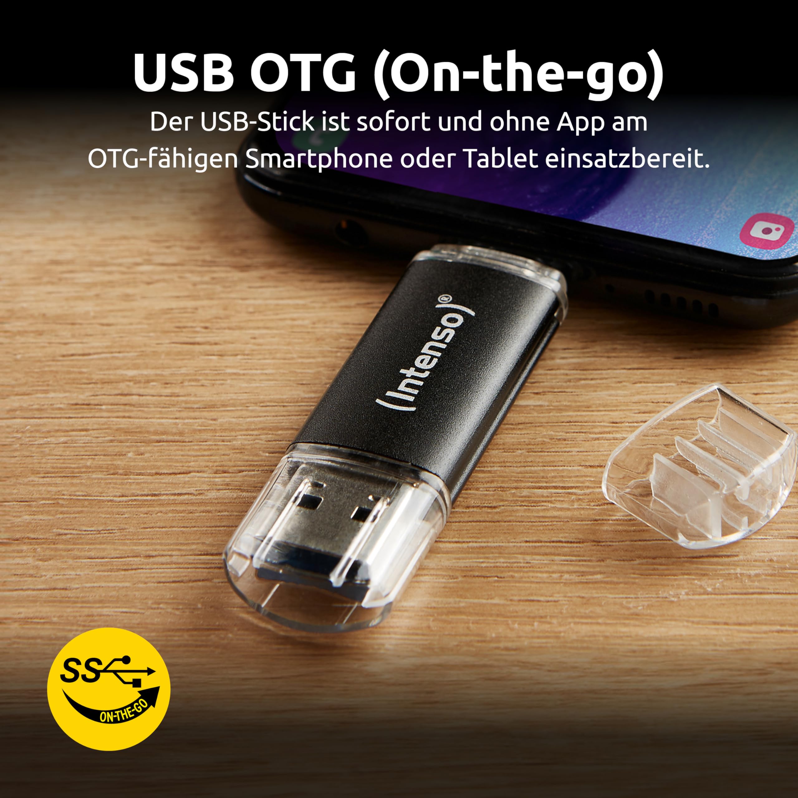 Intenso Twist Line 256 GB, Dual USB-Stick 3.2 Gen 1x1, USB-C und USB-A, 70MB/s, Anthrazit 4