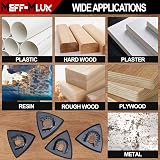 Meff-Mluk 156Pcs Oscillating Tool Sanding Pad Kit 80x80mm 6Pcs Triangle view 6