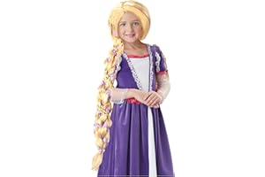 California Costumes Rapunzel Costume Wig with Flowers for Girls Standard Yellow