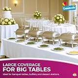 SOL 4pk White Table Cloth Rectangular 274x137cm Heavy Duty Plastic view 4