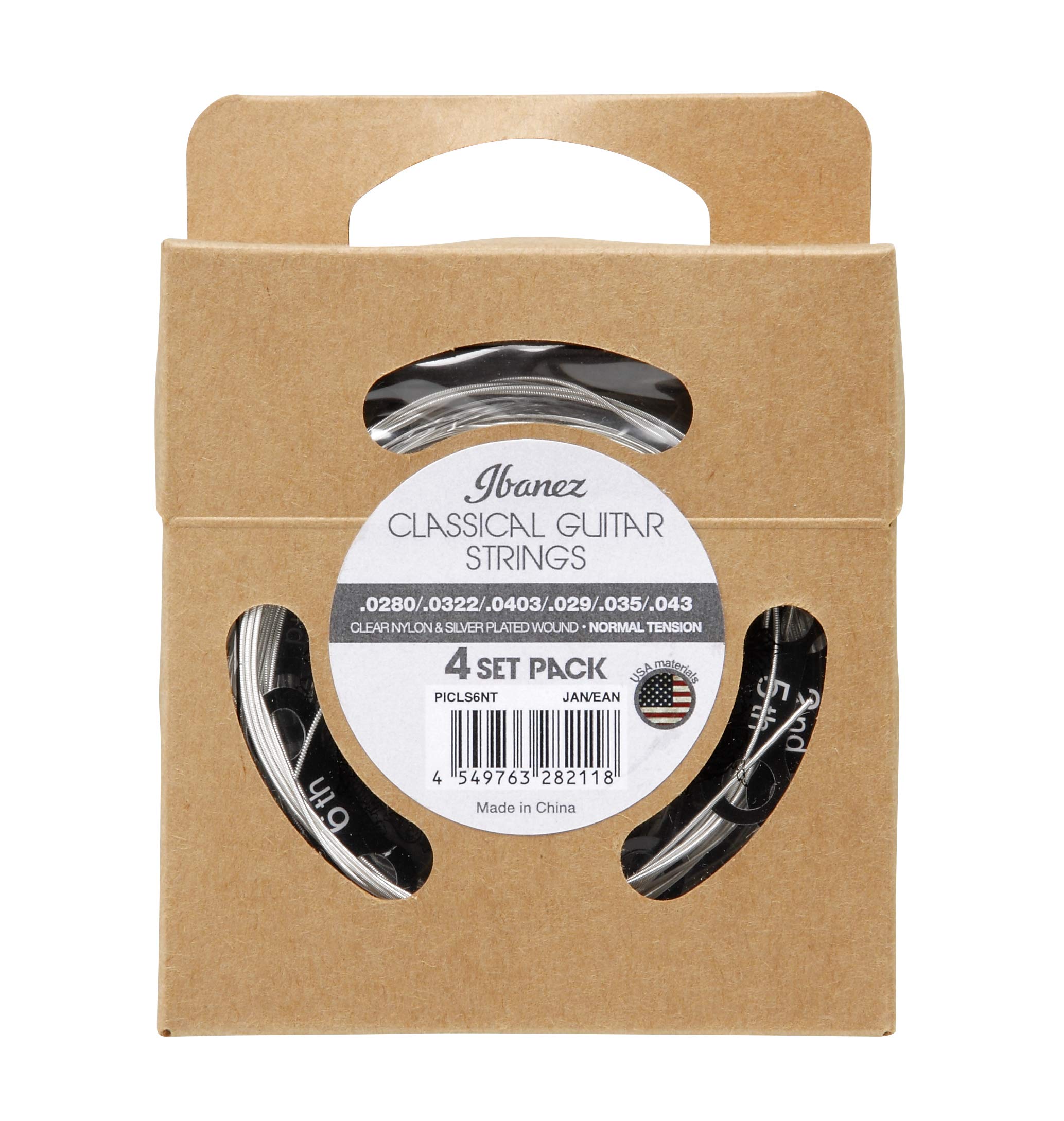 Ibanez PICLS6NT Multipack Classical Guitar Strings - 6 string - 4 Set Pack