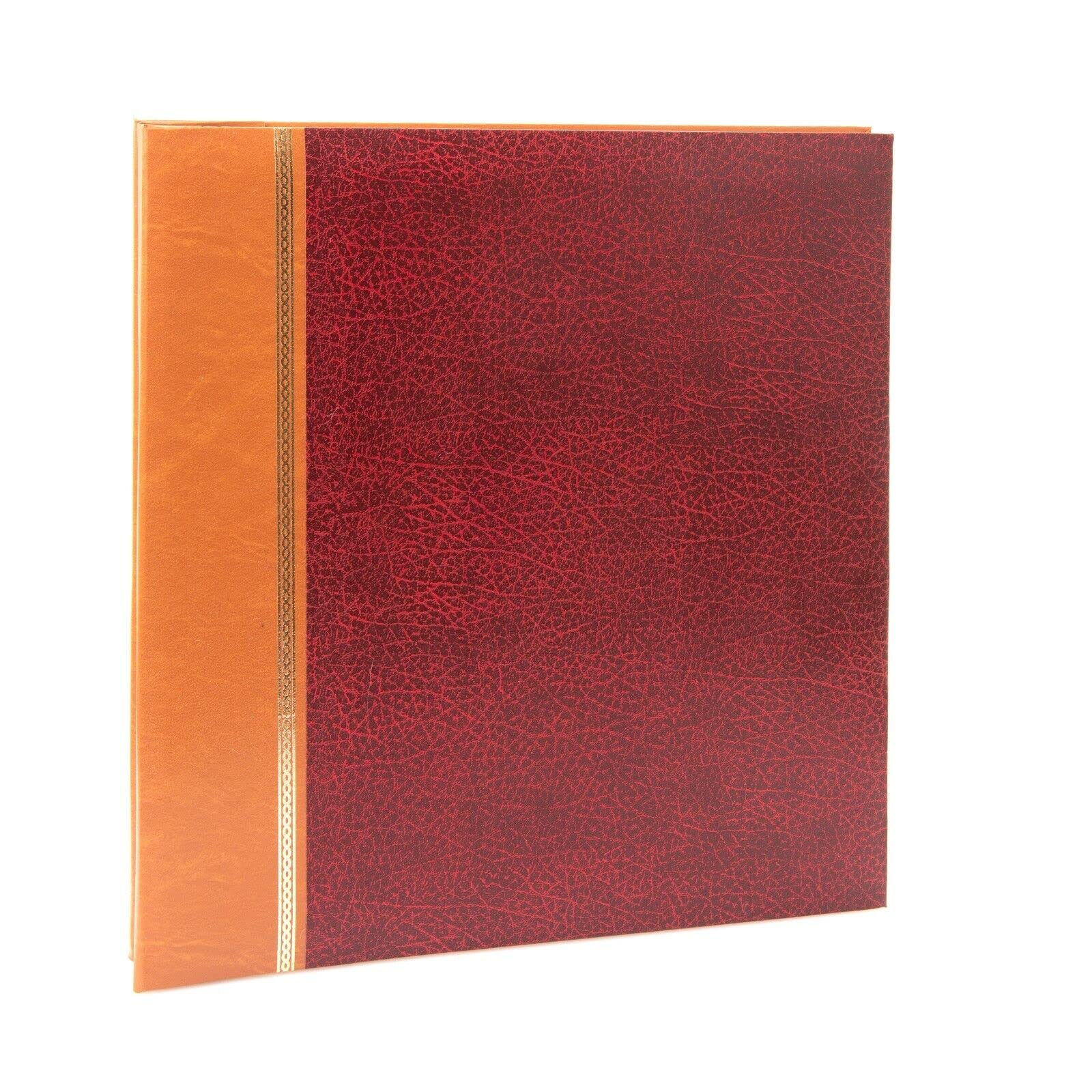 Kenro Grace Red Self Adhesive Photo Album with 40 Pages - Faux Leather Journal. Memory Photo Book for 200 6x4 Photos & Proportional Number for Other Sizes - KD104RD