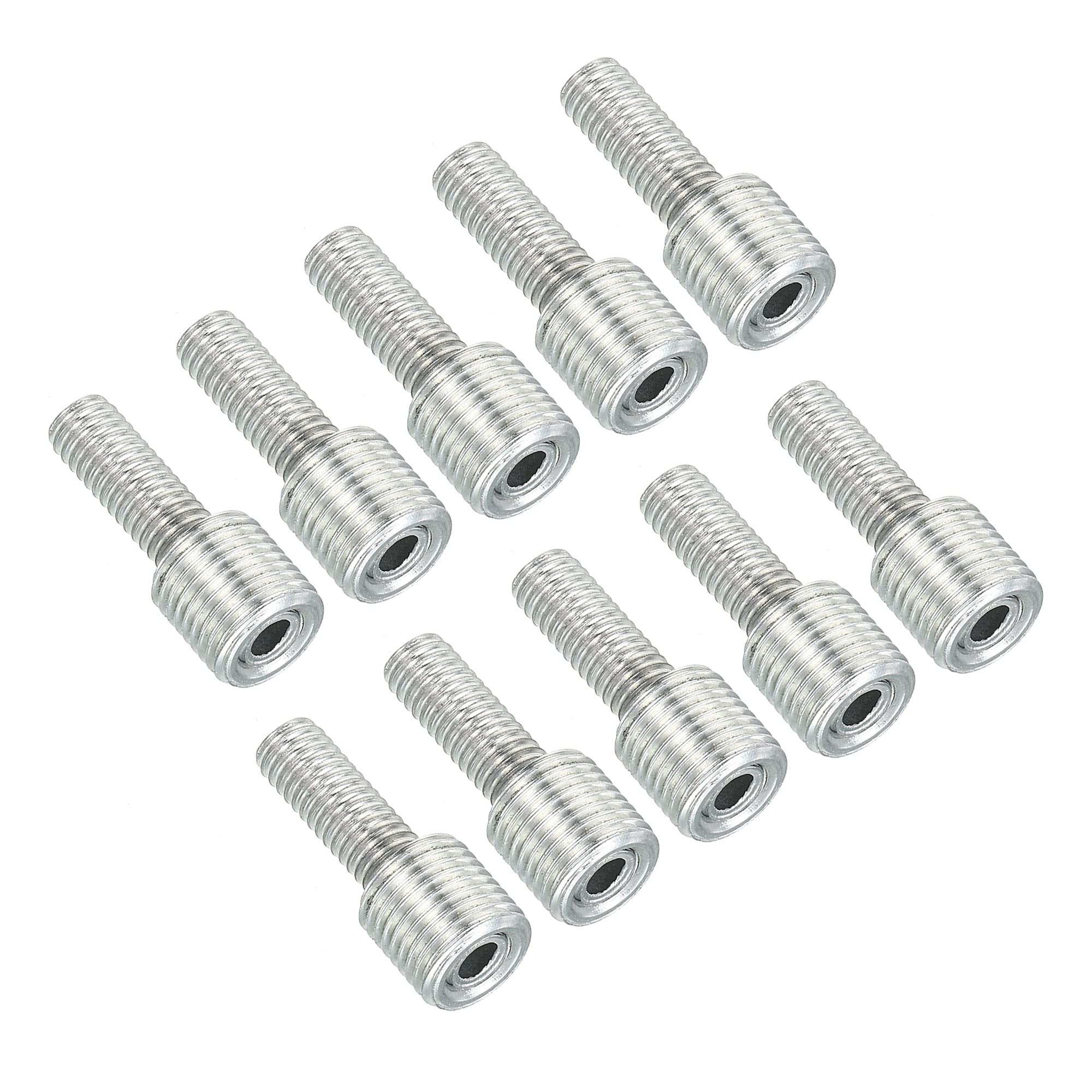 PATIKIL M10 to M6 Reducing Screw, 10 Pack 25mm Long External Thread Adapter Reducer Convert Joint Hardware Double Male Thread Bolts