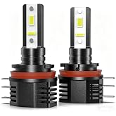 CHOPDARK H15 LED Light Bulbs Hi/DRL 6500K Cool White 40W, 2-Pack | for Tiguan CLA250 GLK350 GLK250 Metris, OEM 64176 12580 PGJ23T1, Plug and Play, 6500K Cool White Fog lamps
