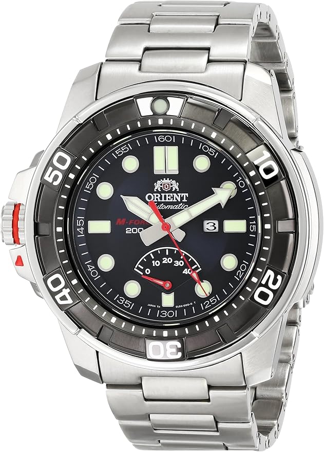 Orient Men's SEL06001D0 MForce Beast SilverTone Watch Amazon.ca Watches