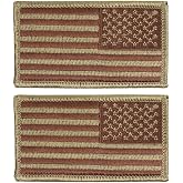 Air Force Flag Patch: United States of America - OCP spice brown and bagby green flag reversed with hook closure