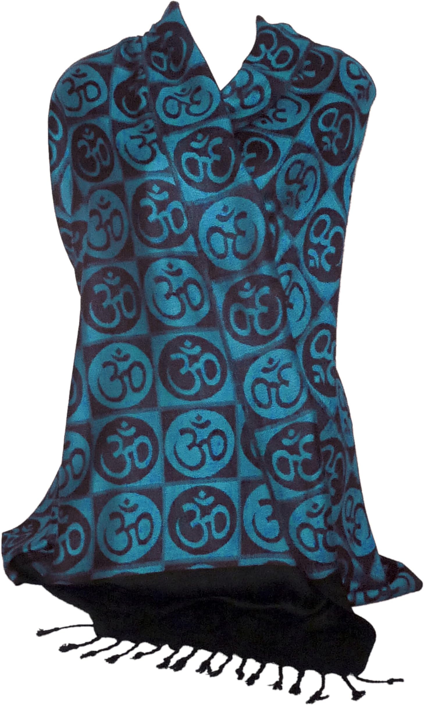 Om Symbol Circles Prayer Meditation Yoga Shawl Wrap