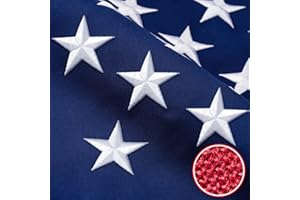MVPRING American Flag 3X5 FT TearProof Series, Heavy Duty Tough Spun Polyester USA Flags High Wind for Outside Outdoor with Durable Embroidered Stars Sewn Stripes Brass Grommets