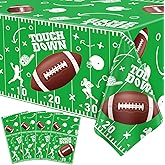 Dvaorc 4 Pack Football Party Tablecloth 51x86 Inch Football Party Table Cover Football Party Tablecloth Sport Themed Table Cover Birthday Party Table Cloth Football Theme Table Cloths