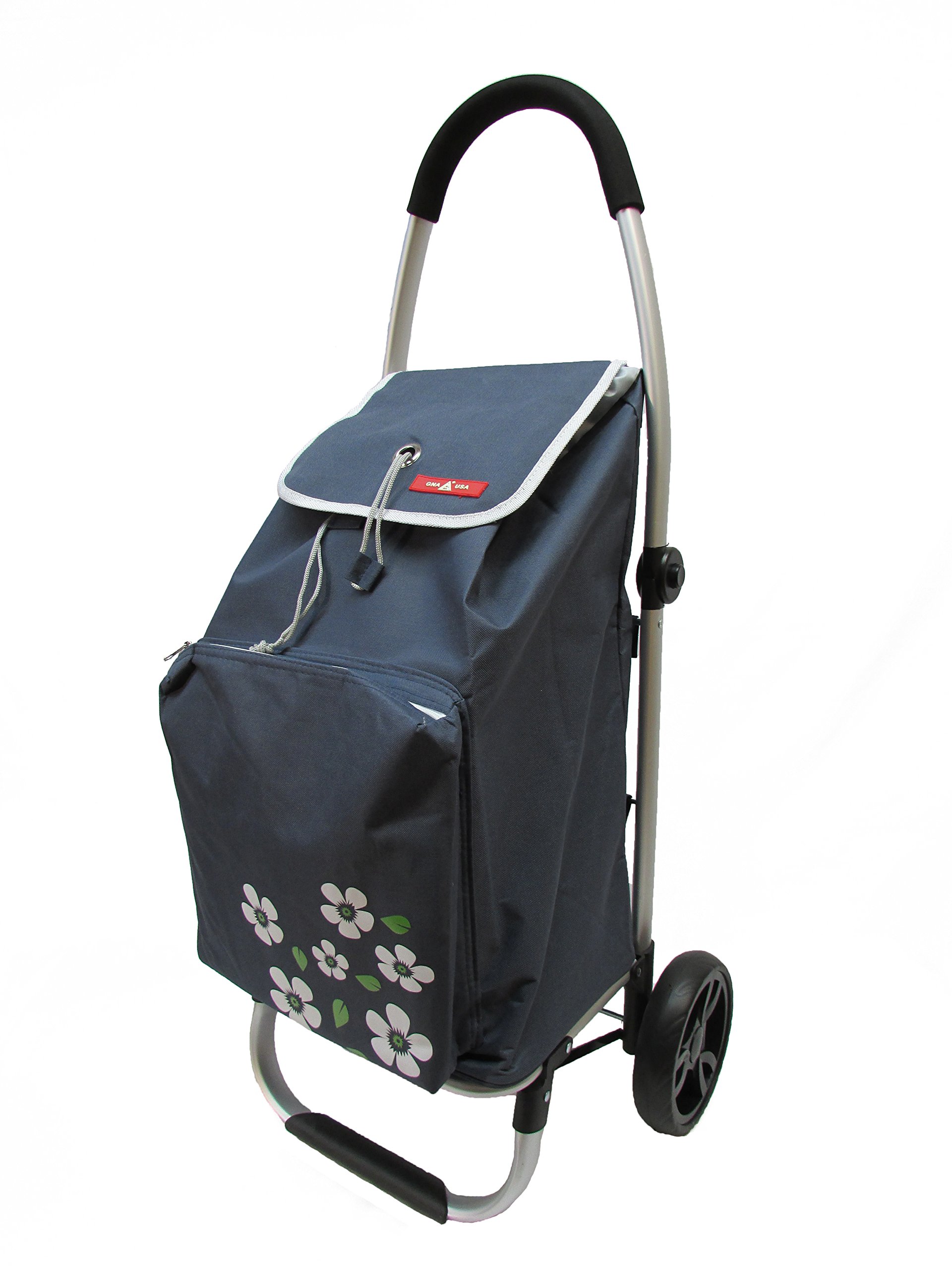 Gna Foldable 3 Position Aluminum Shopping Trolley W Cooling Compartment Blue Grey Buy Online In Guernsey At Guernsey Desertcart Com Productid 38617359