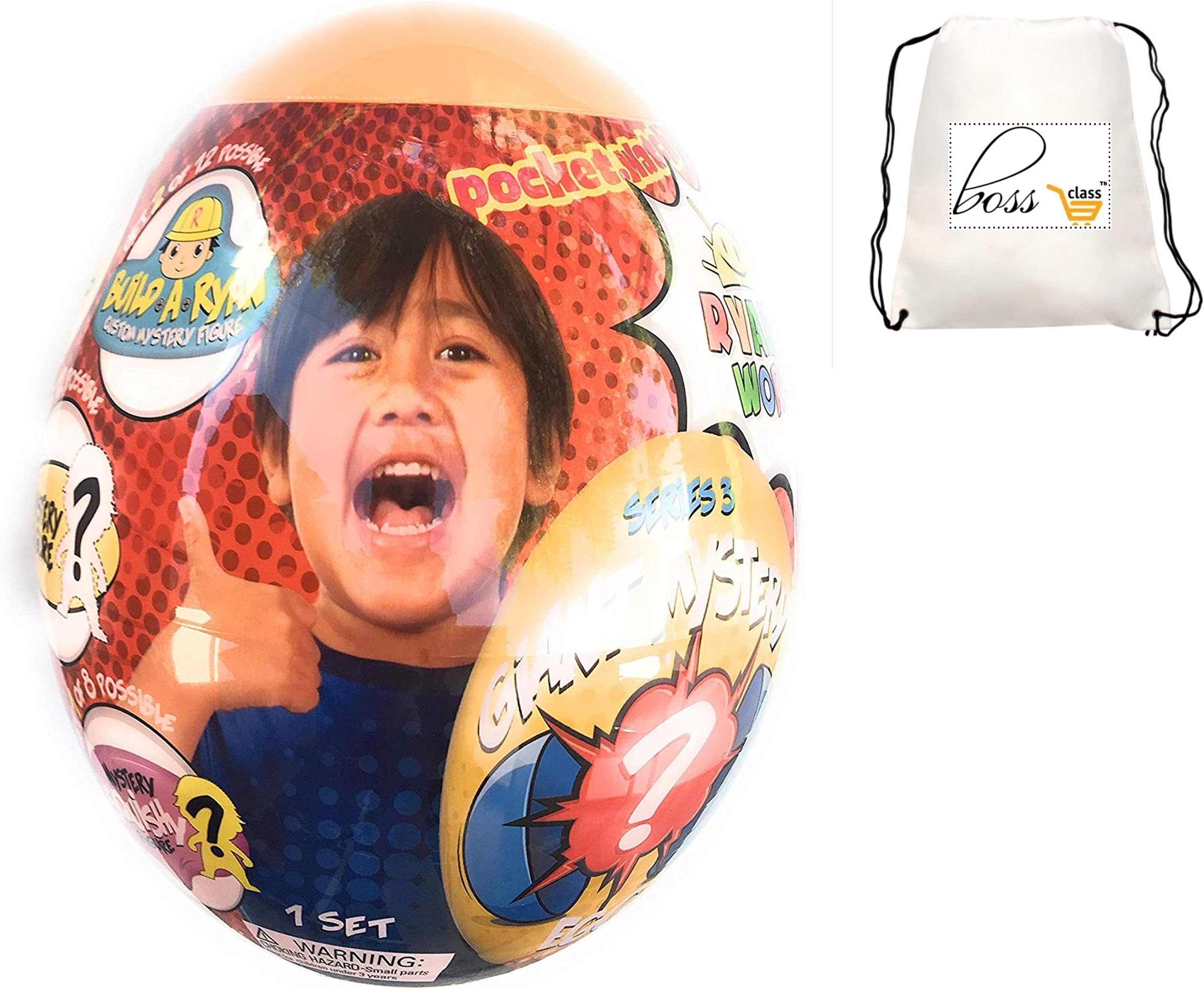 POG Kids Exclusive (Bonus Exclusive Porte ADRESSE ) Ryan's World Ryan's World Mini Mystery Egg in Orange