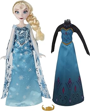 Disney Frozen Fashion Doll Elsa, Toy Doll for 3 Year Old and Up