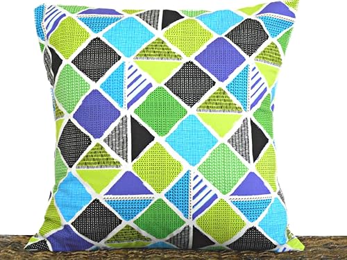 Amazon Com Geometric Throw Pillow Cover Diamond Triangle Abstract