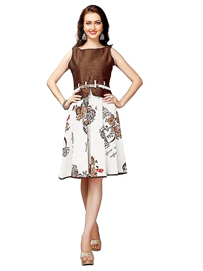 Womens Dress (clothix8, Brown, Large)