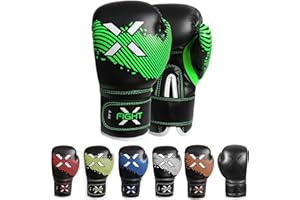 FightX Kids Boxing Gloves for 3-8 Years 4 6 Oz Training MMA Boys Girls Kickboxing Punching Gloves for Training, Punching Bag, Muay Thai, MMA