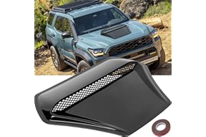 DREAMOTOR Hood Scoops For Cars, Universal Hood Scoop Hood Vents, Automotive Hood Scoops for Trucks Compatible with F150 F250 F350 Dodge Ram 1500 2500 Toyota Tundra GMC Sierra 1500 2500 Jeep Wrangler