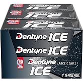 Dentyne Ice Arctic Chill Sugar Free Gum, 9 Packs of 16 Pieces (144 Total Pieces)