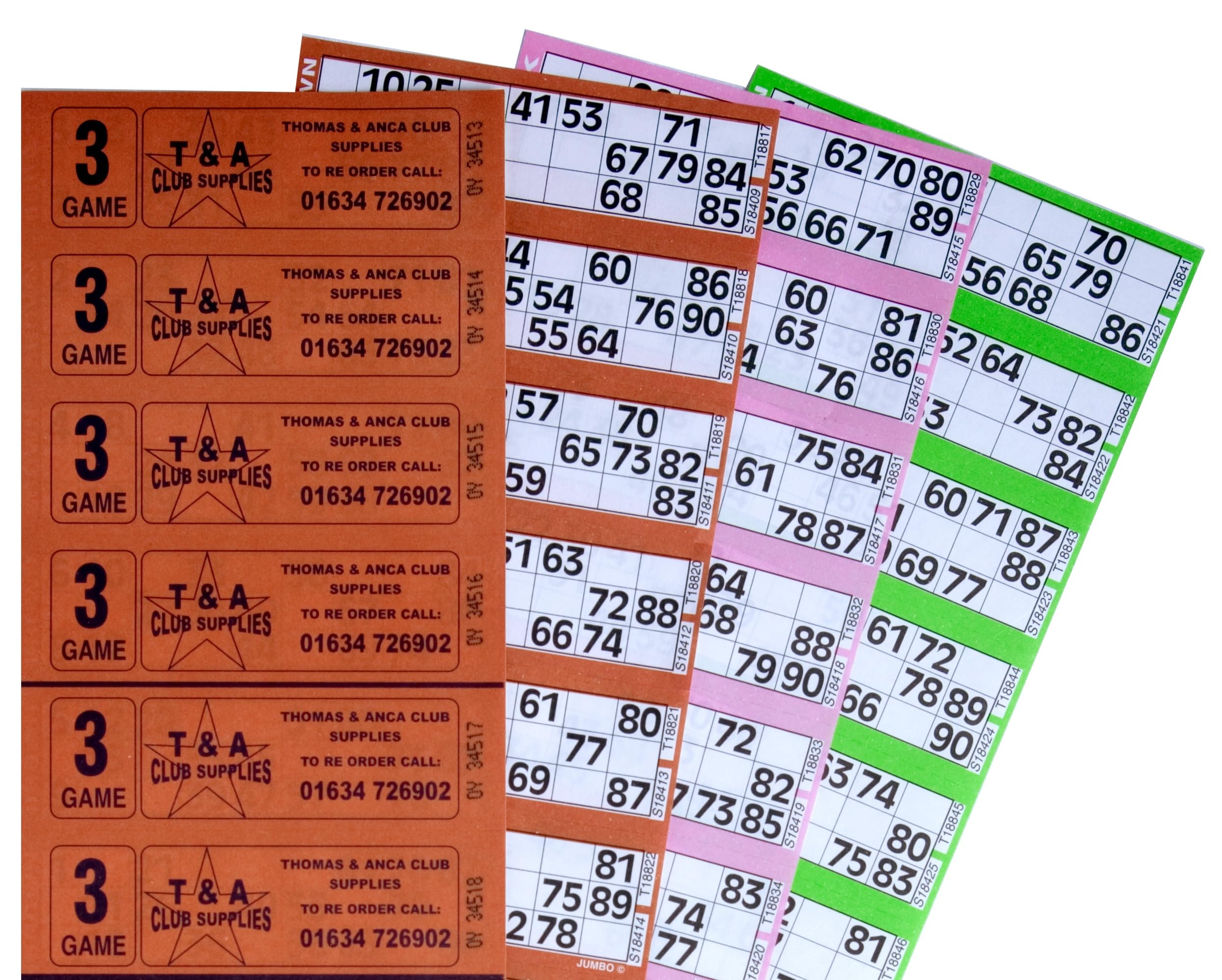 Thomas & Anca Club Supplies Ltd Bingo Tickets 750 3 Page 6 To View Bingo Books