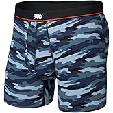 SAXX Underwear Co. Men's Underwear with Pouch Non-Stop Stretch Cotton Boxer Brief Fly